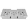 imageZLINE 45 in Breckenridge Undermount Triple Bowl Satin Stainless Steel Kitchen Sink with Bottom Grid SLT45S