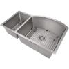 imageZLINE Aspen 33 Inch Undermount Double Bowl Sink in Snow Stainless Steel SC30D33S