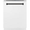 imageZLINE Autograph Edition 24quot 3rd Rack Top Control Tall Tub Dishwasher in White Matte with Matte Black Handle 51dBa DWMTZWM24MB