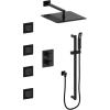 imageZLINE Autograph Edition Crystal Bay Thermostatic Shower System with Body Jets in Matte Black CBYSHST3MB