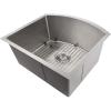 imageZLINE Telluride 22 Inch Undermount Single Bowl Sink in Snow Stainless Steel SCS22S