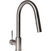 imageZLine GEMKFBN Gemini Pull Down Kitchen Faucet Brushed Nickel High Arc Spout PVD Technology Powerful Spray Options 360Degree Swivel Technology Lockin Design