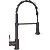imageZline APLKFMB Apollo Pull Down Spring Kitchen Faucet Matte Black PVD Technology 360Degree Swivel 18 gallonminute Flow Rate HighPressure Anti Splash Single Handle