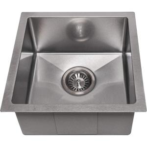 imageZLINE 15 in Boreal Undermount Single Bowl Satin Stainless Steel Bar Kitchen Sink SUS15S