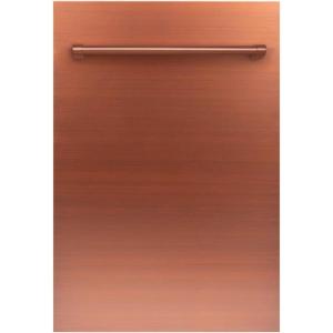 imageZLINE 18 in Compact Top Control Dishwasher in Copper 120Volt with Stainless Steel Tub and Traditional Style Handle