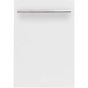 imageZLINE 18 in Compact Top Control Dishwasher in White 120Volt with Stainless Steel Tub and Modern Style Handle