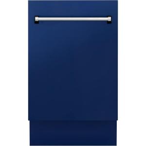 imageZLINE 18quot Tallac Series 3rd Rack Top Control Dishwasher in Blue Gloss with Stainless Steel Tub 51dBa DWVBG18