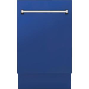 imageZLINE 18quot Tallac Series 3rd Rack Top Control Dishwasher in Blue Matte with Stainless Steel Tub 51dBa DWVBM18