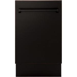 imageZLINE 18quot Tallac Series 3rd Rack Top Control Dishwasher in Oil Rubbed Bronze with Stainless Steel Tub 51dBa DWVORB18