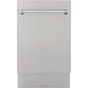 imageZLINE 18quot Tallac Series 3rd Rack Top Control Dishwasher in Stainless Steel and Traditonal Handle 51dBa DWV30418 304 Stainless Steel