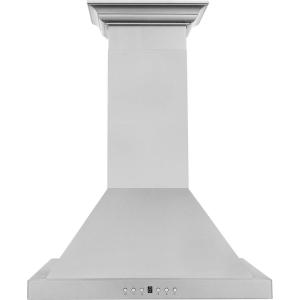 imageZLINE 24 in Convertible Vent Wall Mount Range Hood in Stainless Steel with Crown Molding KBCRN24