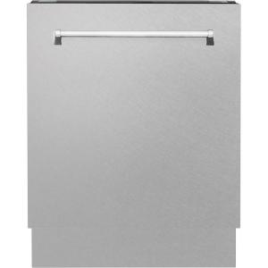 imageZLINE 24 in Tallac Series 3rd Rack Tall Tub Dishwasher with Satin Stainless Steel Panel and Stainless Steel Tub 51dBa DWVSN24
