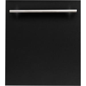 imageZLINE 24 in Top Control Dishwasher in Black Matte with Stainless Steel Tub and Modern Style Handle