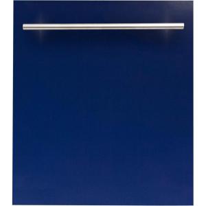 imageZLINE 24 in Top Control Dishwasher in Blue Gloss with Stainless Steel Tub and Modern Style Handle