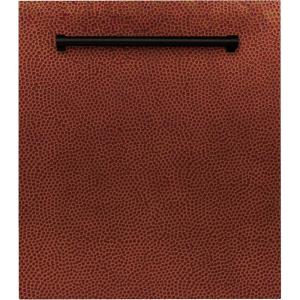 imageZLINE 24 in Top Control Dishwasher in HandHammered Copper 120Volt with Stainless Steel Tub and Traditional Style Handle