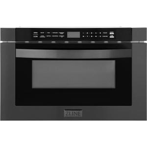 imageZLINE 24quot 12 cu ft Builtin Microwave Drawer in Black Stainless Steel