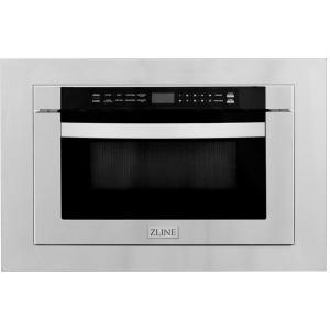 imageZLINE 24quot 12 cu ft Stainless Steel Microwave Drawer with 30quot Trim Kit
