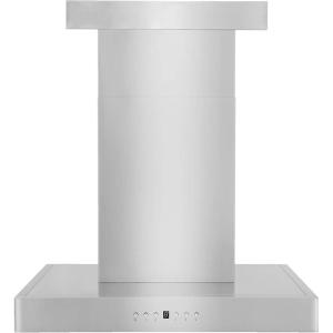 imageZLINE 24quot Convertible Vent Wall Mount Range Hood in Stainless Steel with Crown Molding KECRN24