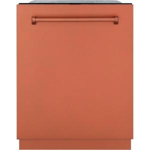 imageZLINE 24quot Monument Series 3rd Rack Top Touch Control Dishwasher in Copper with Stainless Steel Tub DWMTC24
