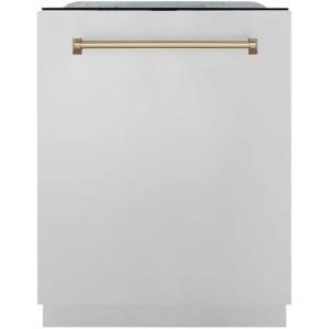 imageZLINE 24quot Monument Series 3rd Rack Top Touch Control Dishwasher in Custom Panel Ready with Stainless Steel Tub 45dBa DWMT24
