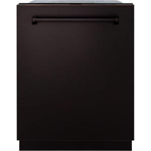 imageZLINE 24quot Monument Series 3rd Rack Top Touch Control Dishwasher in Oil Rubbed Bronze with Stainless Steel Tub DWMTORB24