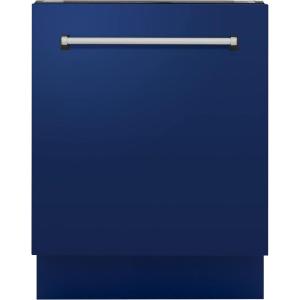 imageZLINE 24quot Tallac Series 3rd Rack Tall Tub Dishwasher in Blue Gloss with Stainless Steel Tub 51dBa DWVBG24