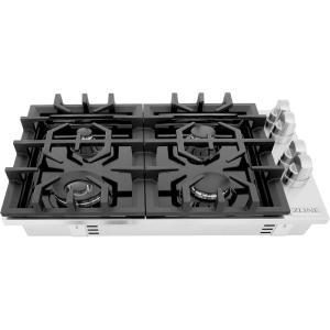 imageZLINE 30 in Gas Cooktop with 4 Burners and Black Porcelain Top RC30PBT