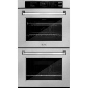 imageZLINE 30 in Professional True Convection Double Wall Oven with Air Fry and Self Clean in Satin Stainless Steel WADS30