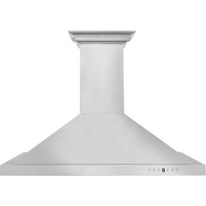 imageZLINE 30 in Wall Mount Range Hood in Stainless Steel with Builtin CrownSound Bluetooth Speakers KBCRNBT30