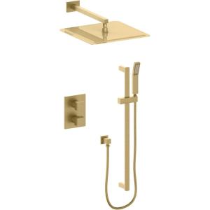 imageZLINE Autograph Edition Crystal Bay Thermostatic Shower System in Champagne Bronze CBYSHST2CB