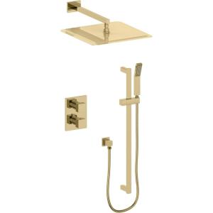 imageZLINE Autograph Edition Crystal Bay Thermostatic Shower System in Polished Gold CBYSHST2PG