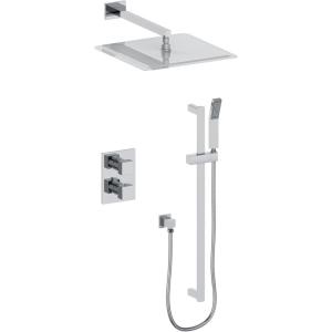 imageZLINE Crystal Bay Thermostatic Shower System in Chrome CBYSHST2CH
