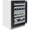 imageZLINE 24 in Touchstone Dual Zone 44 Bottle Wine Cooler With Panel Ready Glass Door RWDPO24