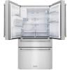 imageZLINE 36 in 216 cu ft CounterDepth French Door Refrigerator with Water and Ice Dispenser in FingerprintResistant Stainless Steel RFMW36