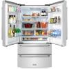imageZLINE 36 in 225 cu ft CounterDepth French Door Refrigerator with Ice Maker in FingerprintResistant Stainless Steel RFM36