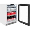 imageZLINE Autograph Edition 24 in Touchstone 151 Can Beverage Fridge With Panel Ready Glass Door And Polished Gold Handle RBSPOZ24G