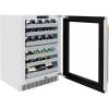 imageZLINE Autograph Edition 24 in Touchstone Dual Zone 44 Bottle Wine Cooler With Stainless Steel Glass Door And Champagne Bronze Handle RWDOZGS24CB