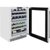 imageZLINE Autograph Edition 24 in Touchstone Dual Zone 44 Bottle Wine Cooler With Stainless Steel Glass Door And Matte Black Handle RWDOZGS24MB