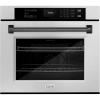 imageZLINE 30 in Autograph Edition Professional True Convection Single Wall Oven with Air Fry and Self Clean in Satin Stainless Steel with Matte Black Handle WASSZ30MB