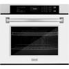 imageZLINE 30 in Professional True Convection Single Wall Oven with Air Fry and Self Clean in Satin Stainless Steel with White Matte Door WASSWM30