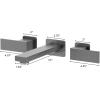 imageZLINE Bliss Wall Mount Bath Faucet in Gun Metal BLSBFWGM