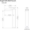 imageZLINE Eagle Falls Bath Faucet in Gun Metal EAGBFGM