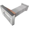 imageZLINE 30 in Ducted Satin Stainless Steel Wall Mount Range Hood with HandHammered Copper Shell 8654HH30
