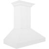 imageZLINE 30 in Wooden Wall Mount Range Hood in Shiplap Bright White Finish KPWW3030 in