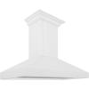 imageZLINE 30 in Wooden Wall Mount Range Hood in Shiplap Bright White Finish KPWW3048 in