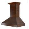 imageZLINE 48 Ducted Wooden Wall Mount Range Hood in Walnut with Remote Motor