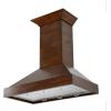 imageZLINE 48 Ducted Wooden Wall Mount Range Hood in Walnut with Remote Motor