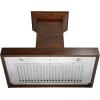 imageZLINE 48 Ducted Wooden Wall Mount Range Hood in Walnut with Remote Motor