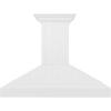imageZLINE 30 in Wooden Wall Mount Range Hood in Shiplap Bright White Finish KPWW3048 in