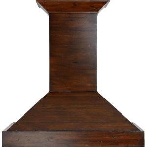 imageZLINE 48 Ducted Wooden Wall Mount Range Hood in Walnut with Remote Motor
